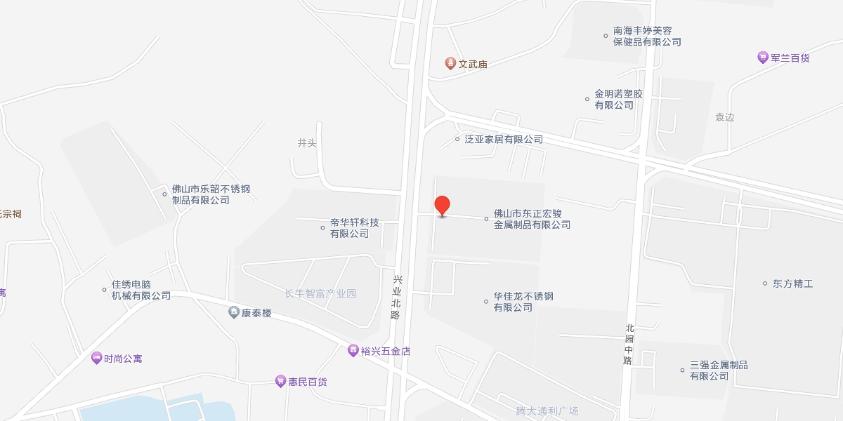 佛山市南海区狮山镇狮山工业园北园银狮路与兴业北路交界